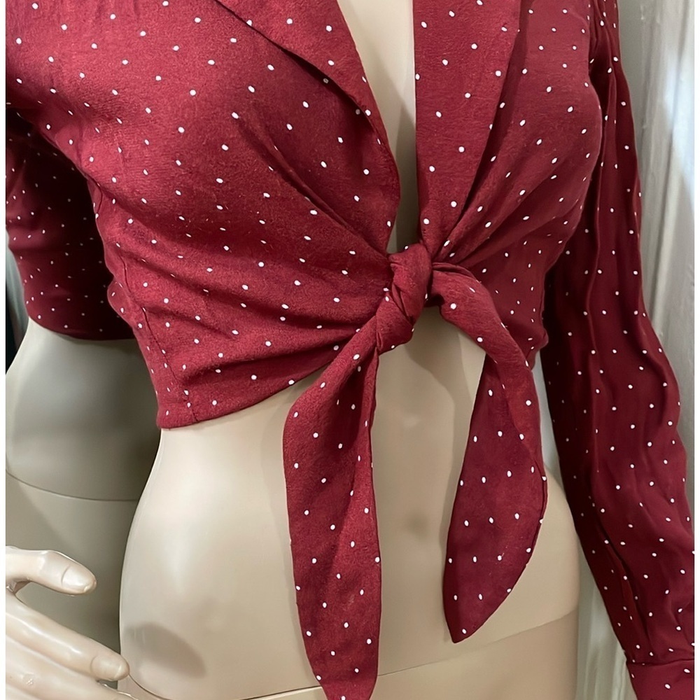 Reformation Red Polka Dot Top - Picture 13 of 14
